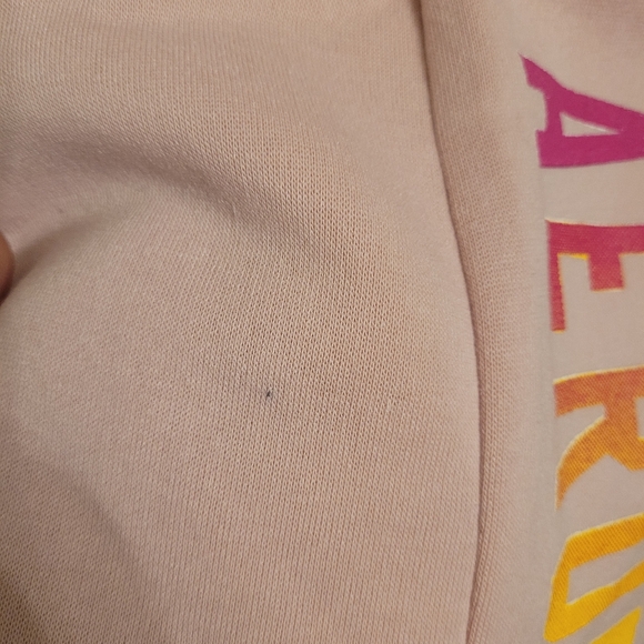 AEROPOSTALE NYC 87 Fleece Pastel Pink Sweatpants Joggers Size L - Picture 9 of 9